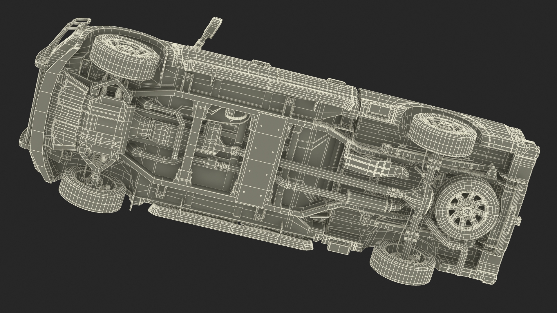3D Ford Super Duty F 550 Lariat 2023 with Accessories Rigged for Cinema 4D