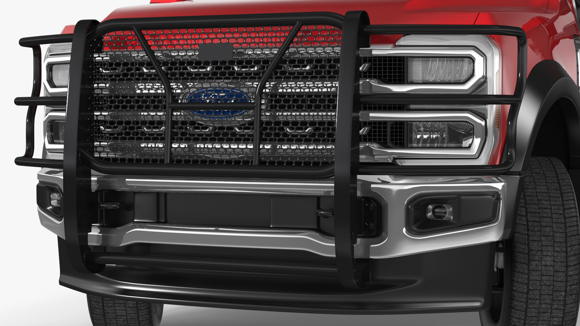 3D Ford Super Duty F 550 Lariat 2023 with Accessories Rigged for Cinema 4D