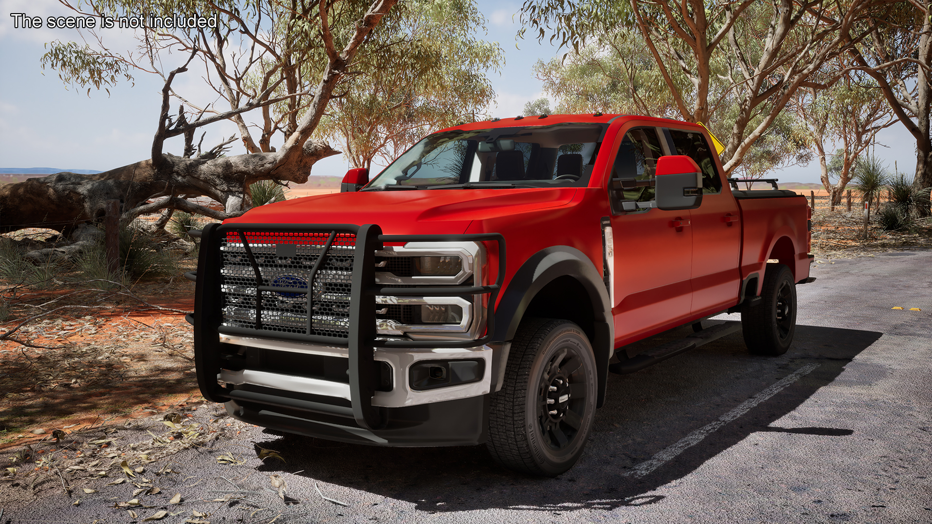 3D Ford Super Duty F 550 Lariat 2023 with Accessories Rigged for Cinema 4D