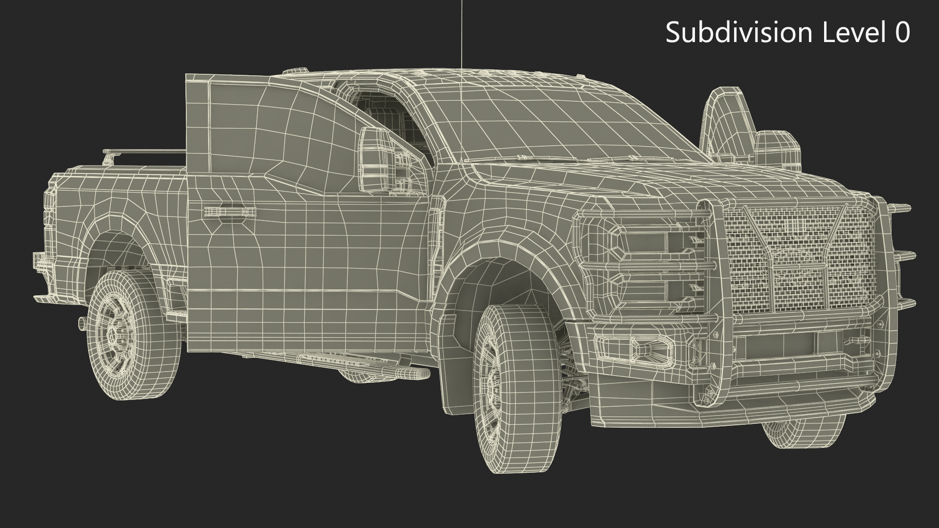 3D Ford Super Duty F 550 Lariat 2023 with Accessories Rigged for Cinema 4D