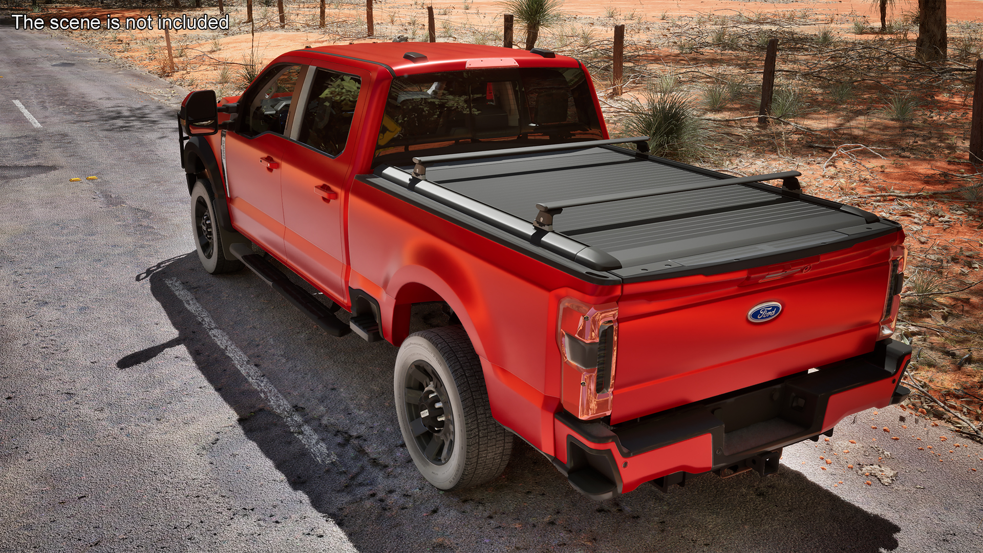 3D Ford Super Duty F 550 Lariat 2023 with Accessories Rigged for Cinema 4D
