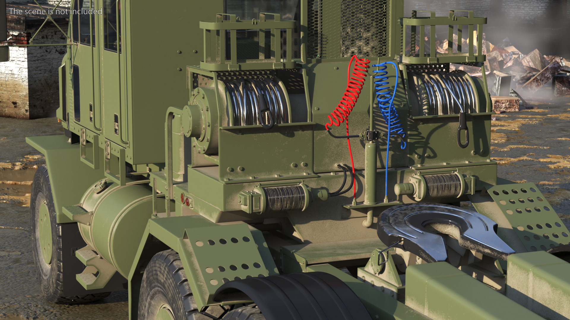 Military Truck Tractor Oshkosh Global HET A1 3D model