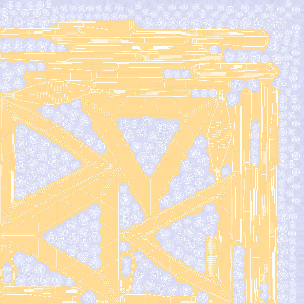 Star of David with Diamonds Gold 3D