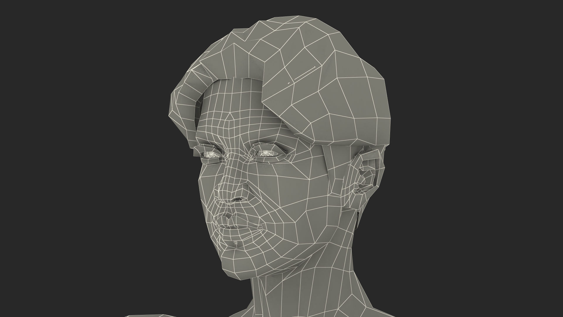 3D Chinese Man Underwear Rigged model