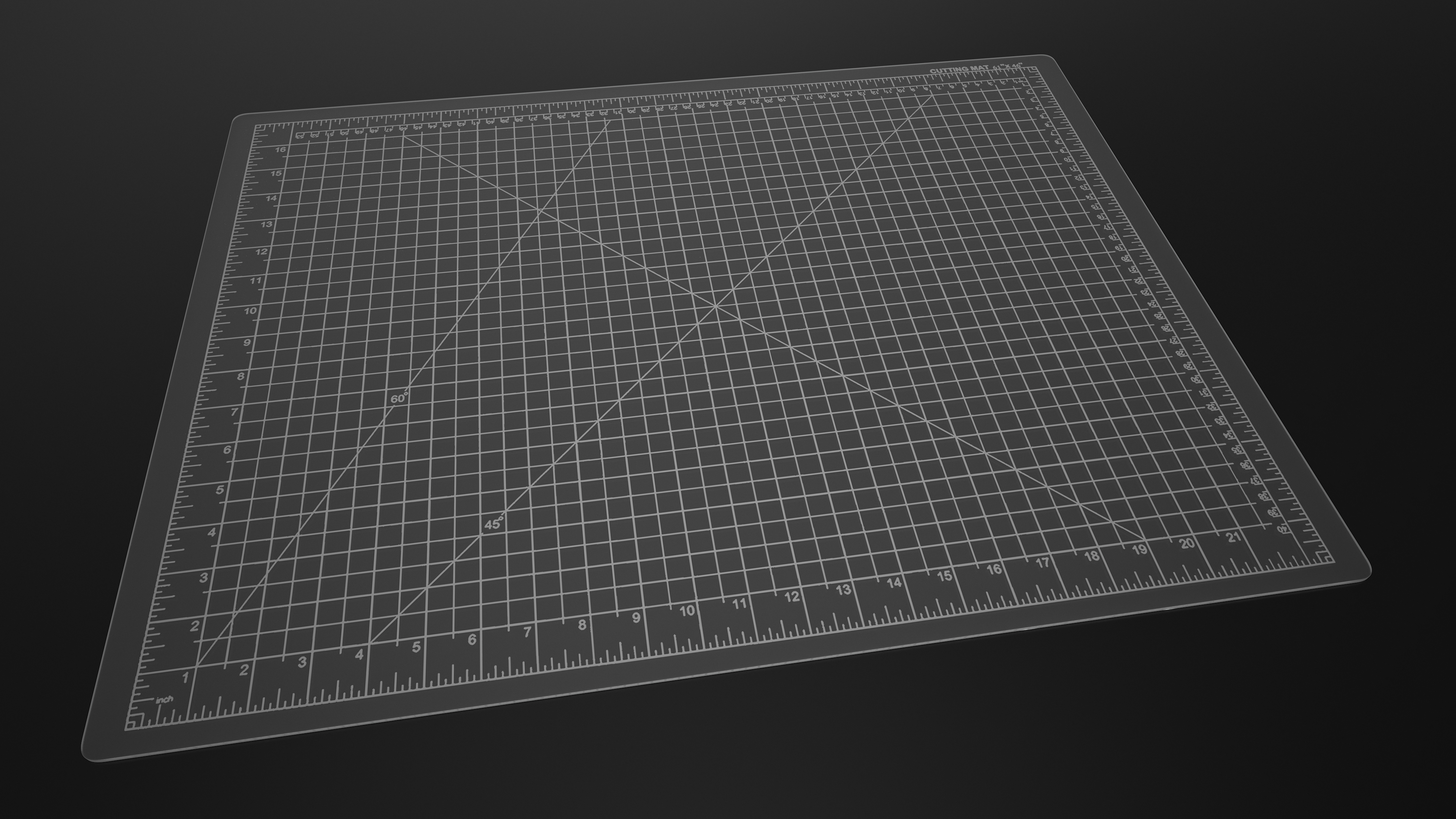 3D Self-Healing Cutting Mat Transparent