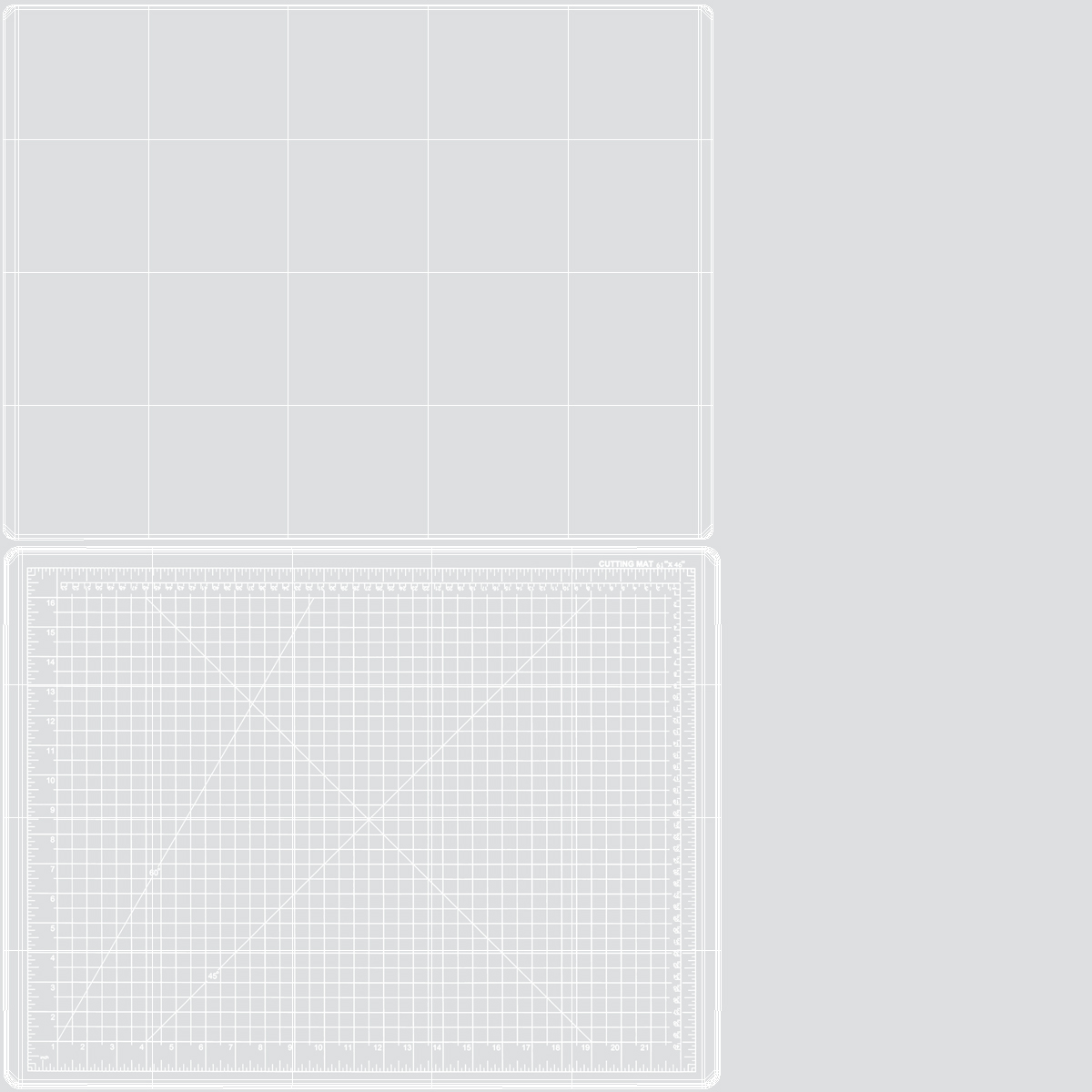 3D Self-Healing Cutting Mat Transparent