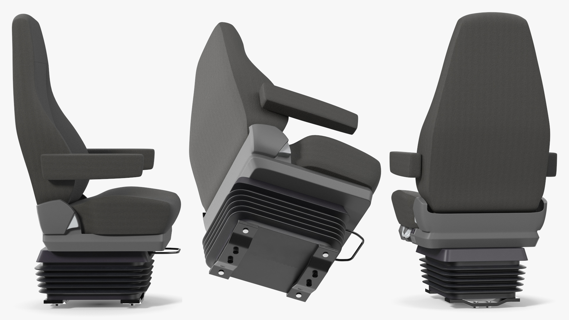 Air Suspension Driver Seat with Cushion Support, view 4