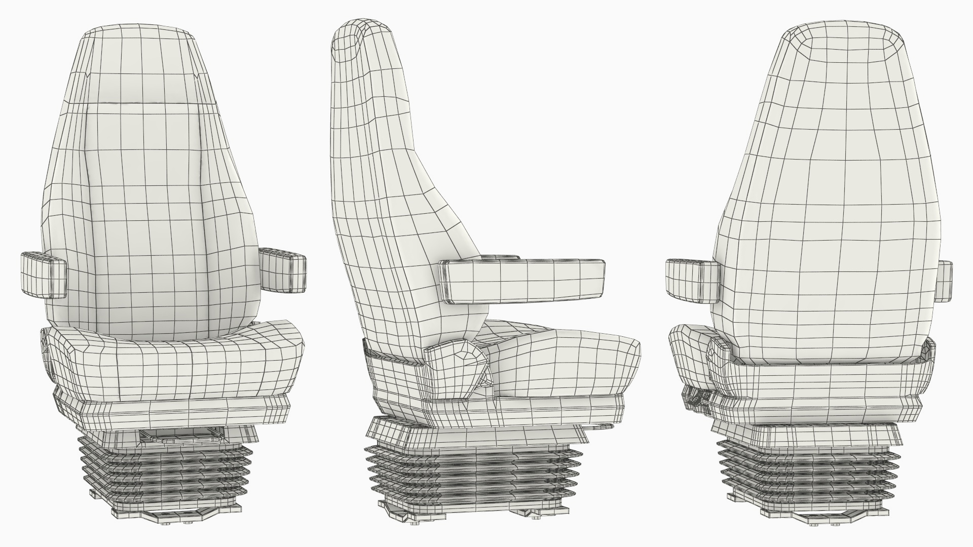 Air Suspension Driver Seat with Cushion Support, view 8