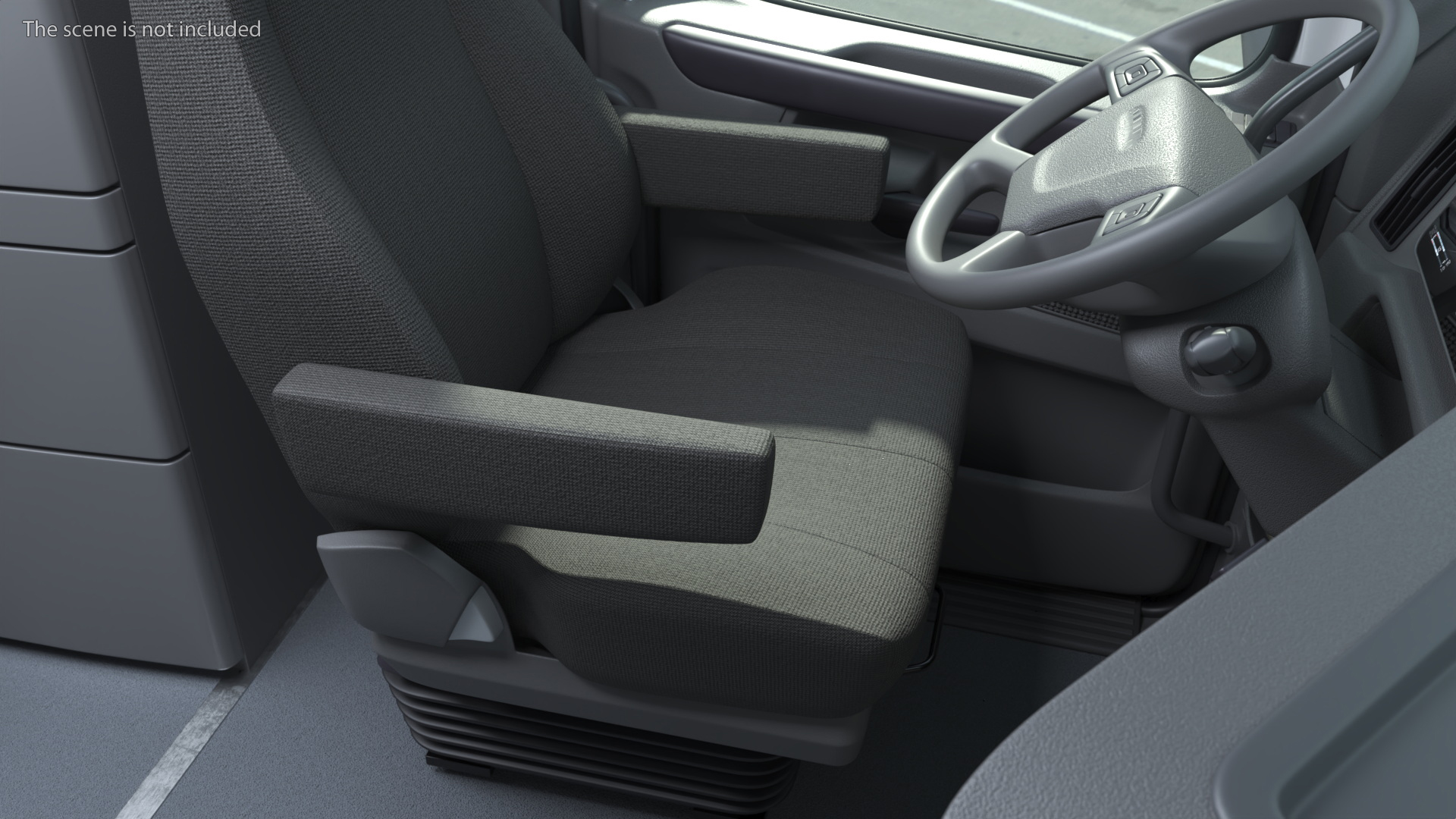 Air Suspension Driver Seat with Cushion Support, view 2
