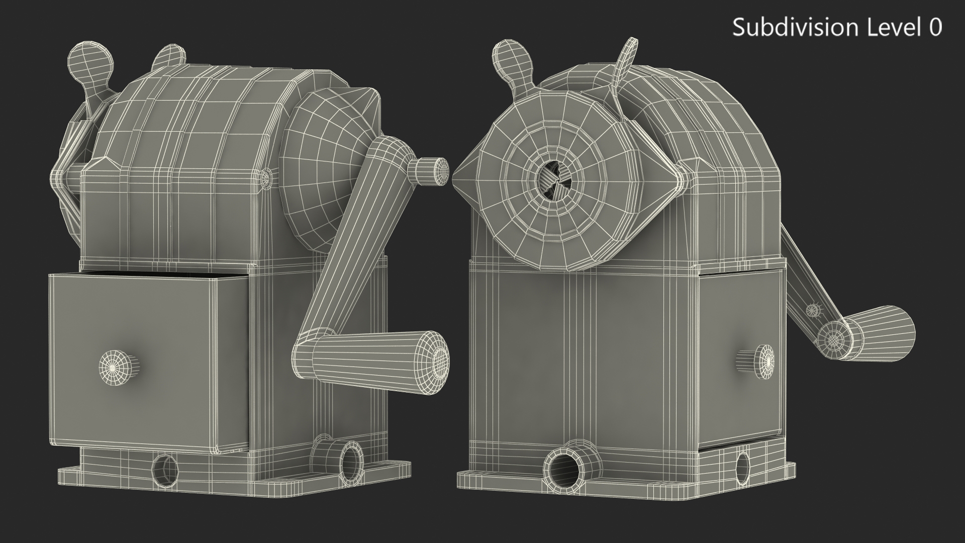 3D Manual Pencil Sharpener model