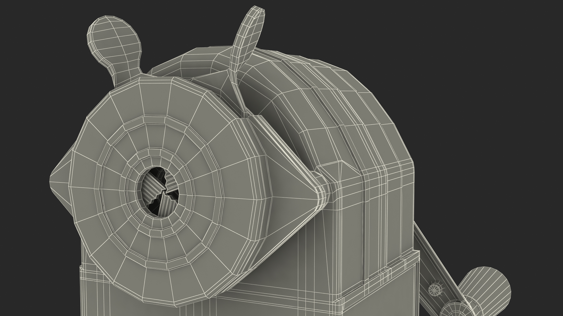 3D Manual Pencil Sharpener model