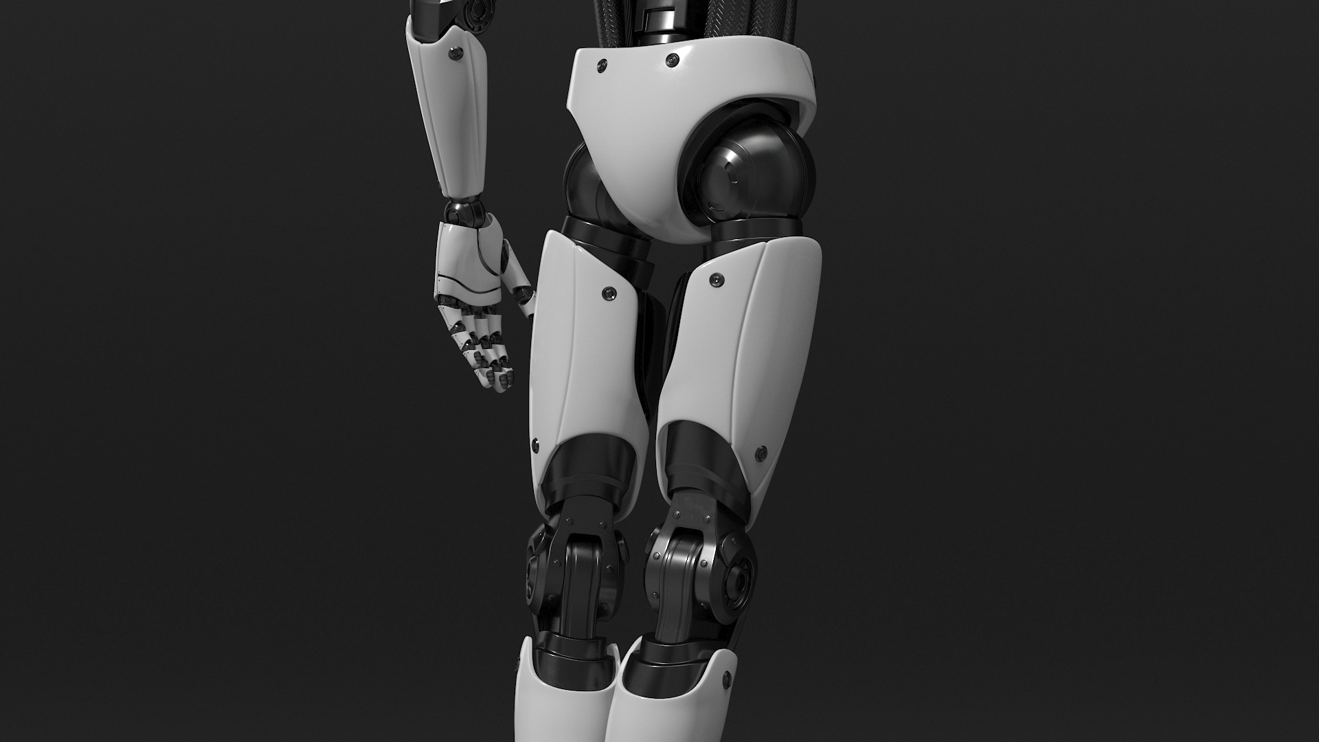 Humanoid Robot Male Poet Pose 3D model