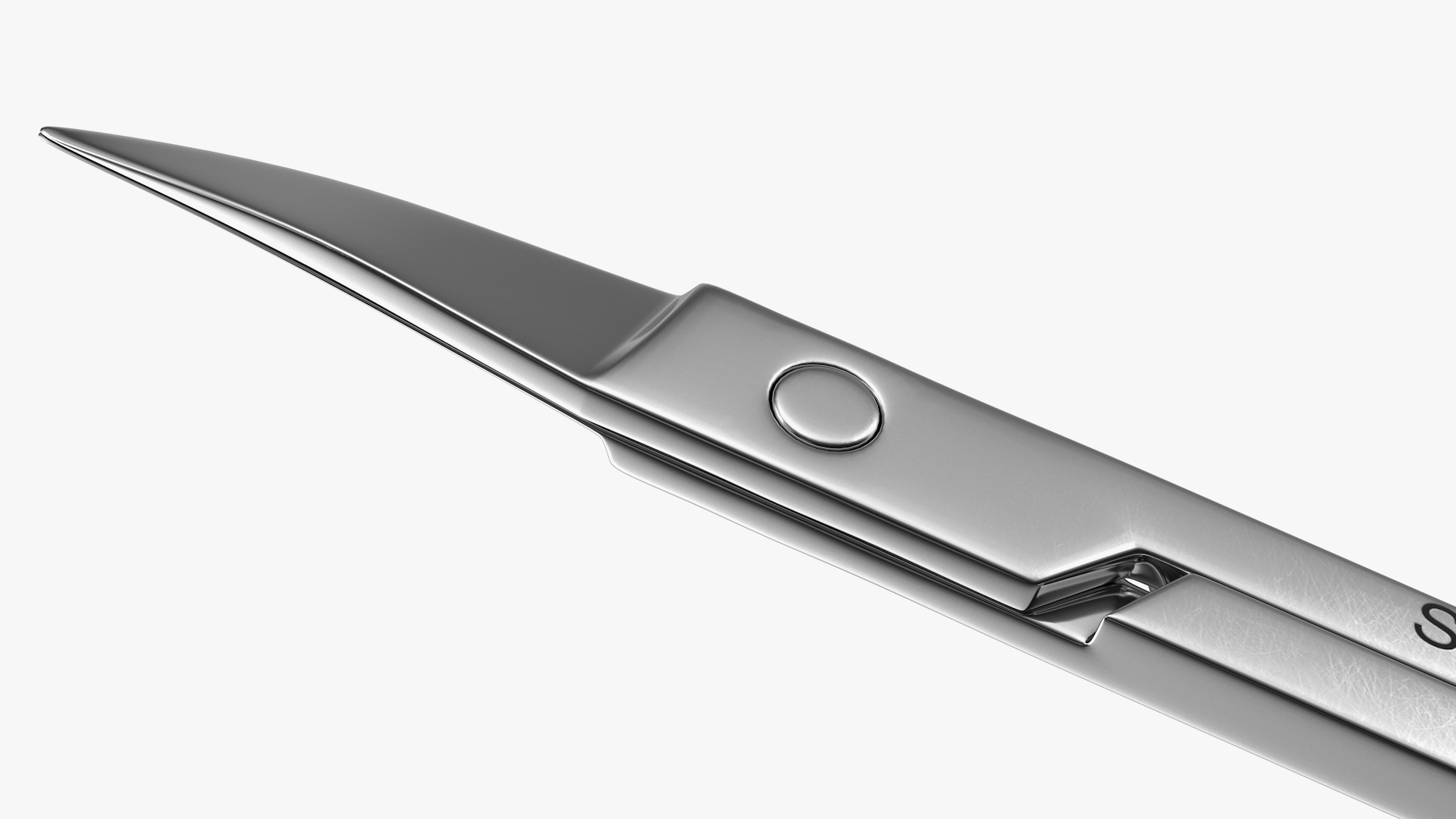 Curved Manicure Scissors 3D model