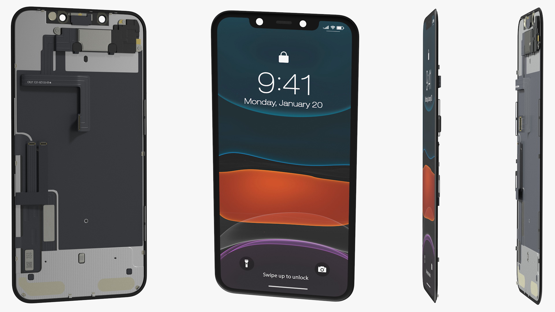iPhone 11 LCD Display with Frame 3D