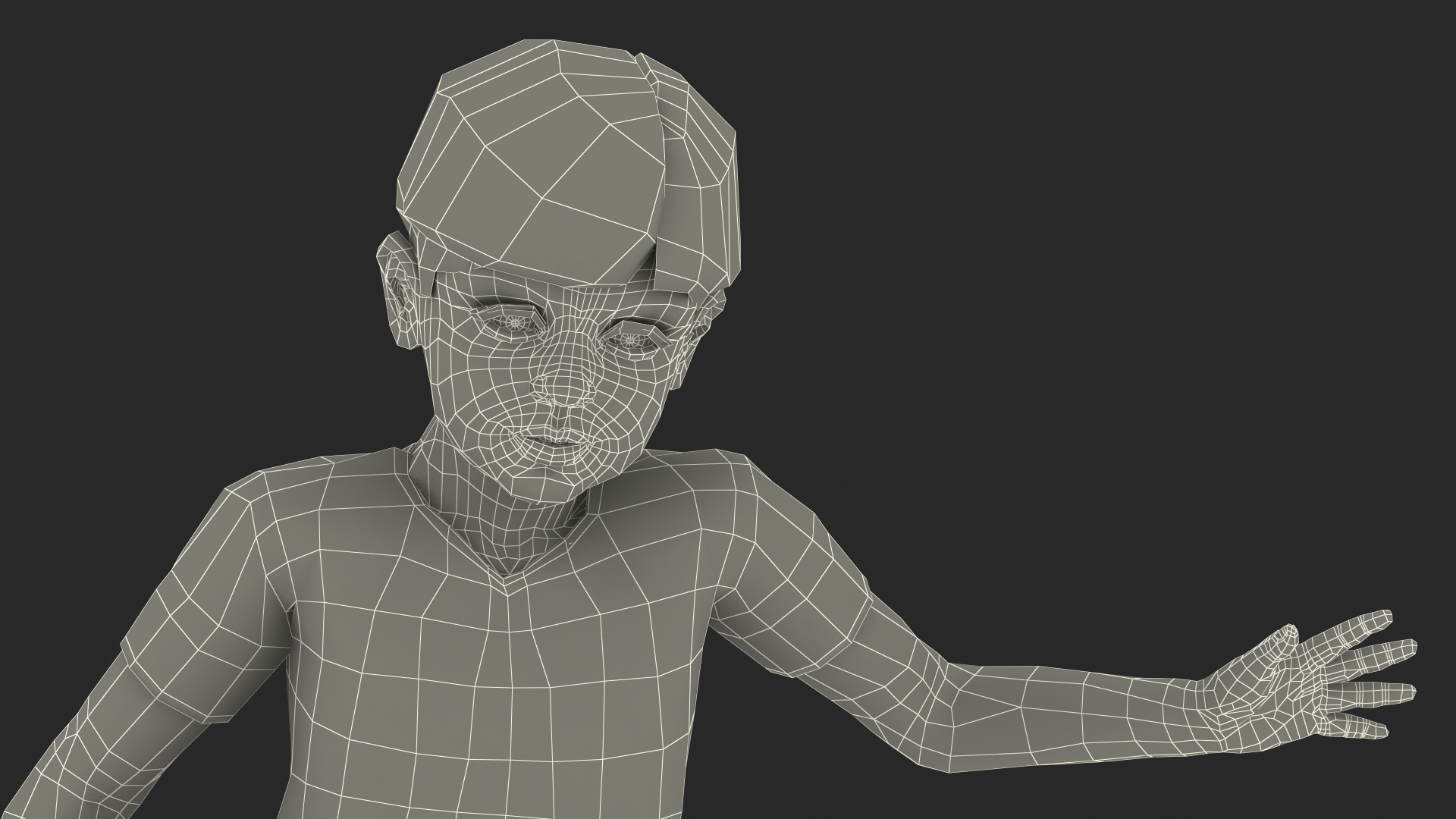 3D Child Boy With Ball Sport Style