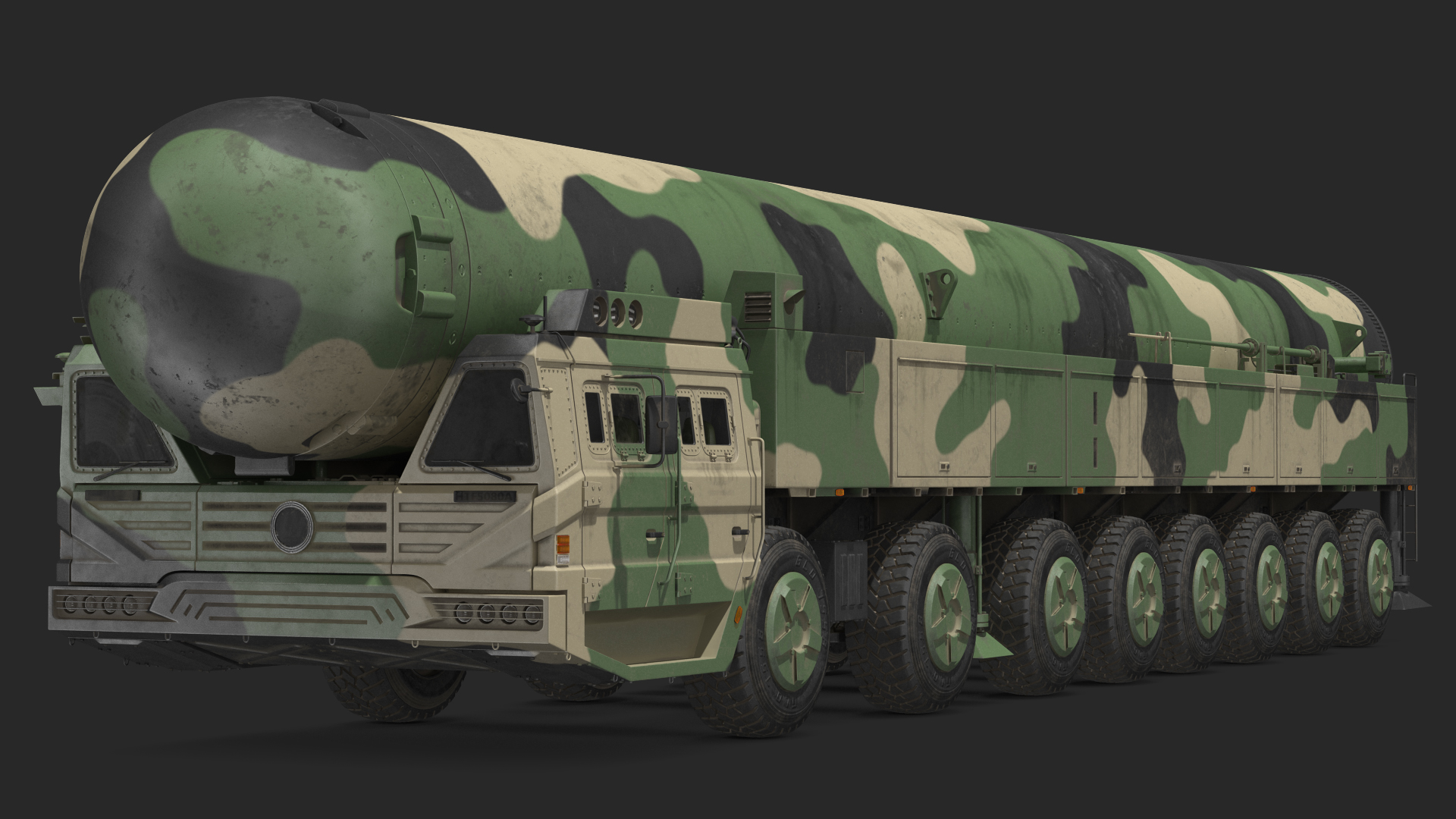 3D model ICBM Launch Vehicle Generic Dusty Rigged
