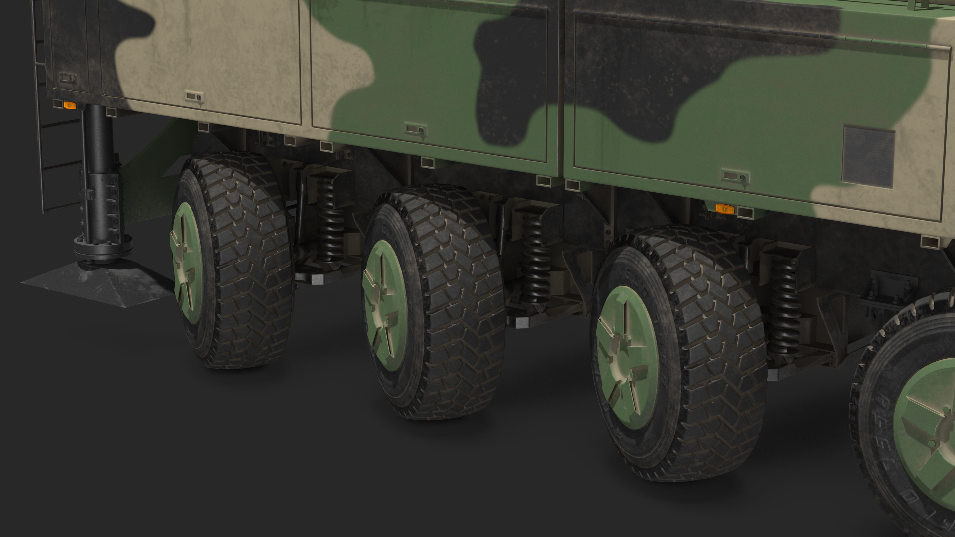 3D model ICBM Launch Vehicle Generic Dusty Rigged
