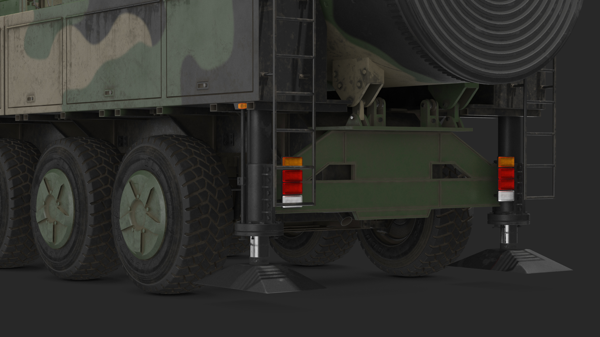 3D model ICBM Launch Vehicle Generic Dusty Rigged