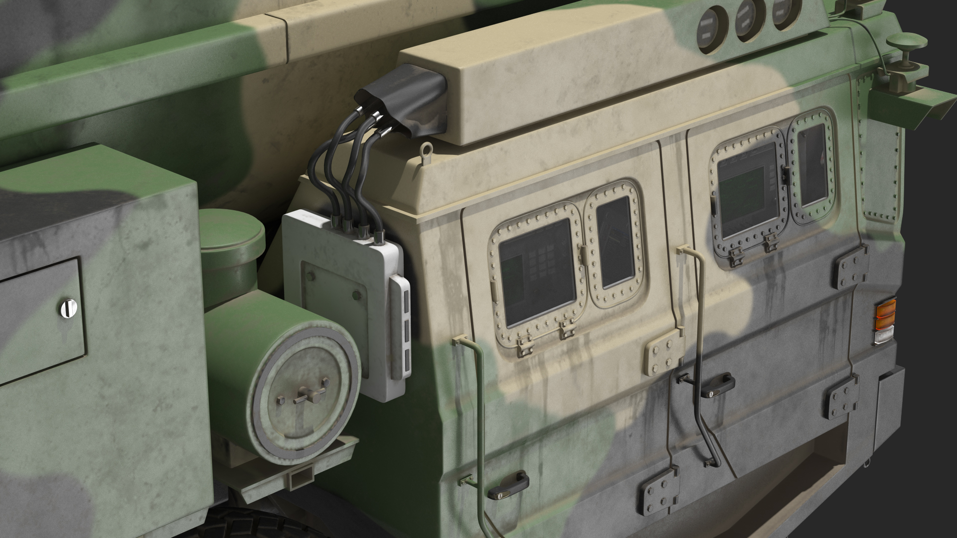 3D model ICBM Launch Vehicle Generic Dusty Rigged