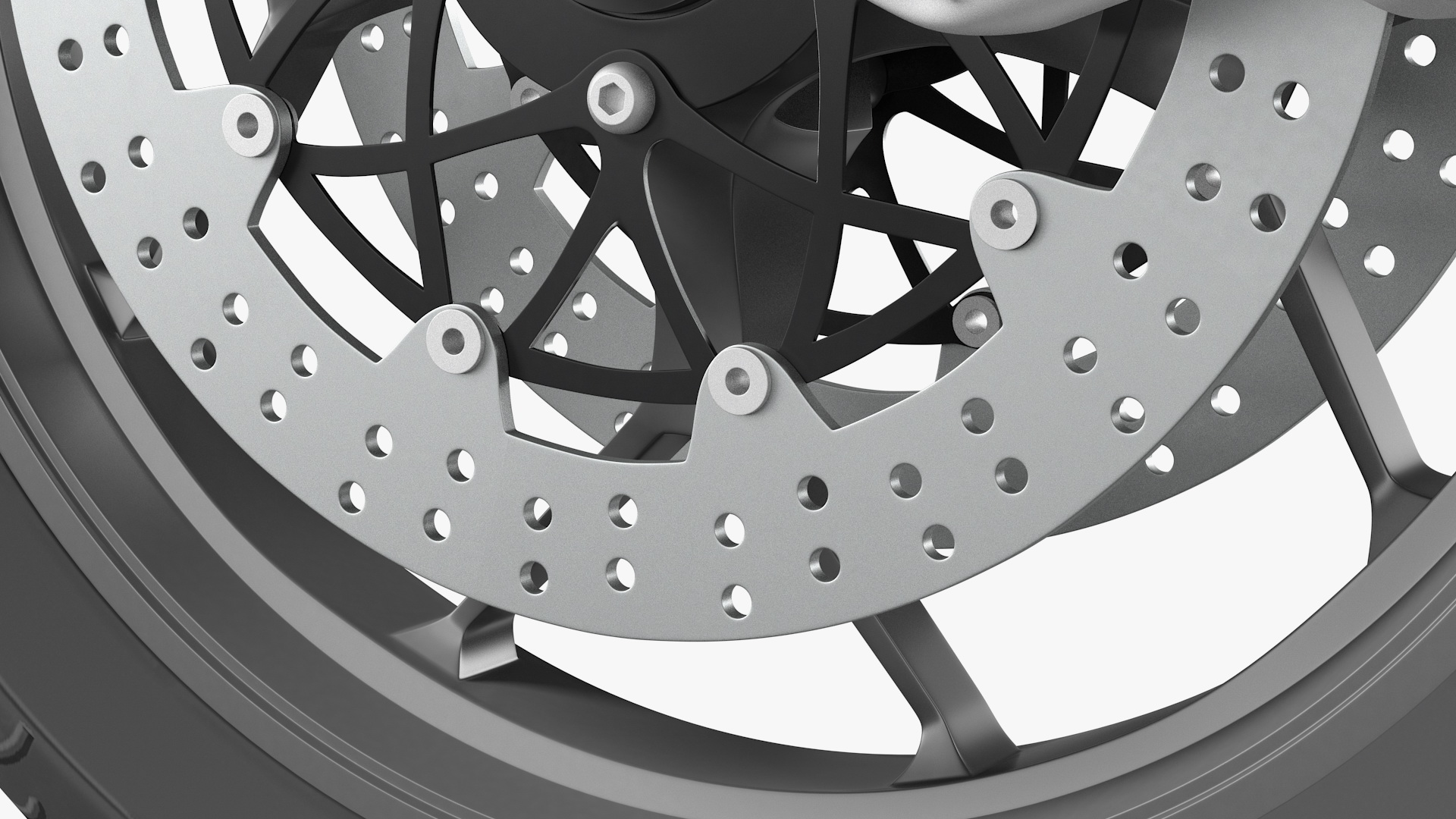 Motorcycle Front Wheel 3D
