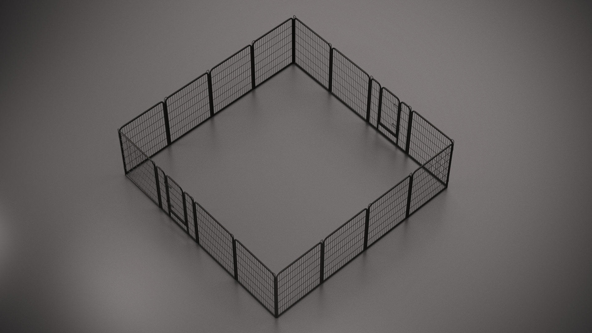 3D Square Playpen for Dogs model