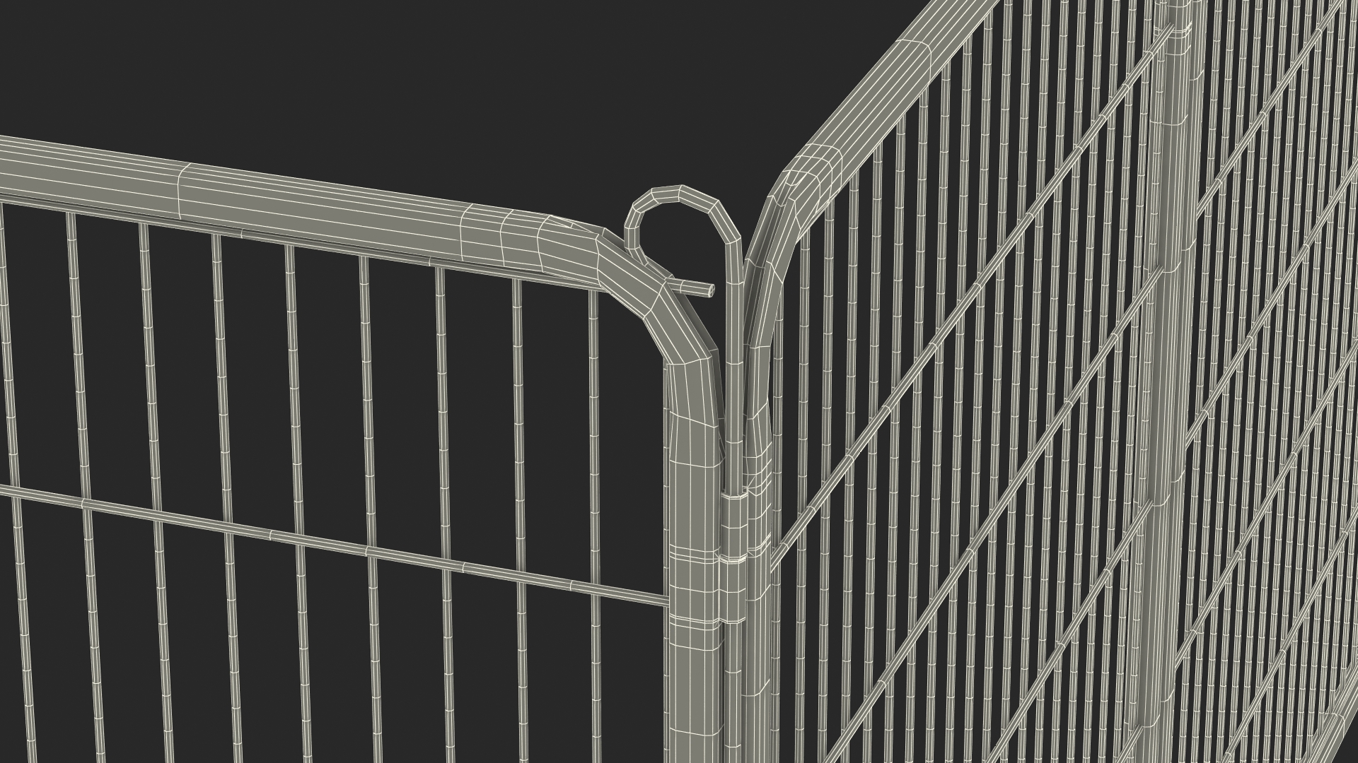 3D Square Playpen for Dogs model