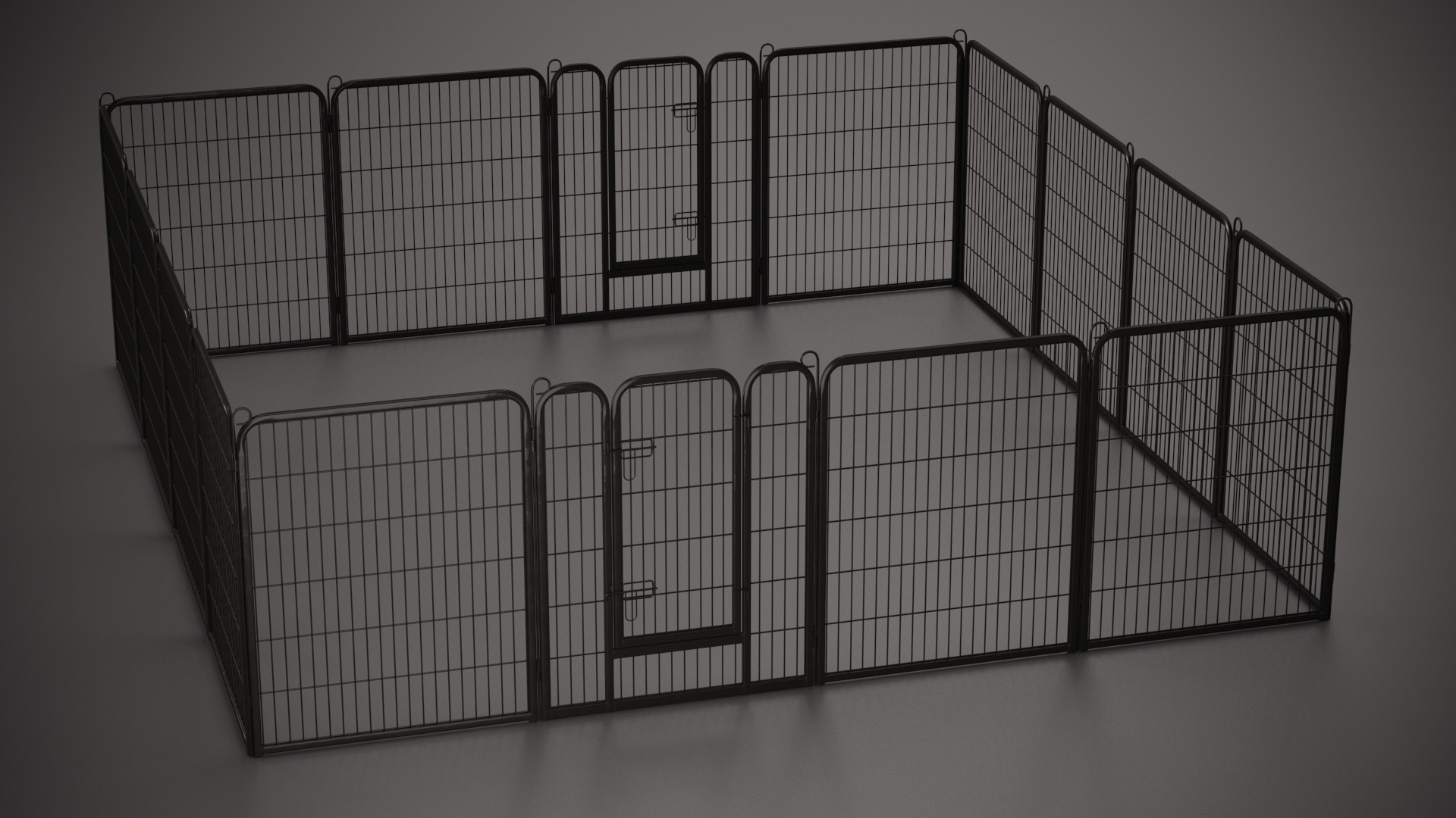 3D Square Playpen for Dogs model