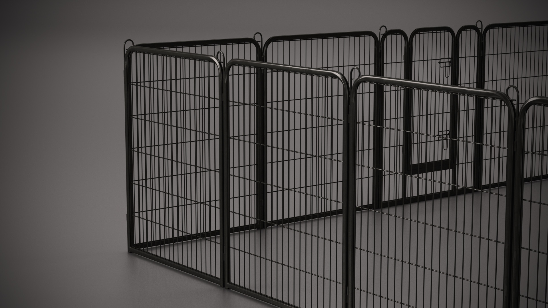 3D Square Playpen for Dogs model