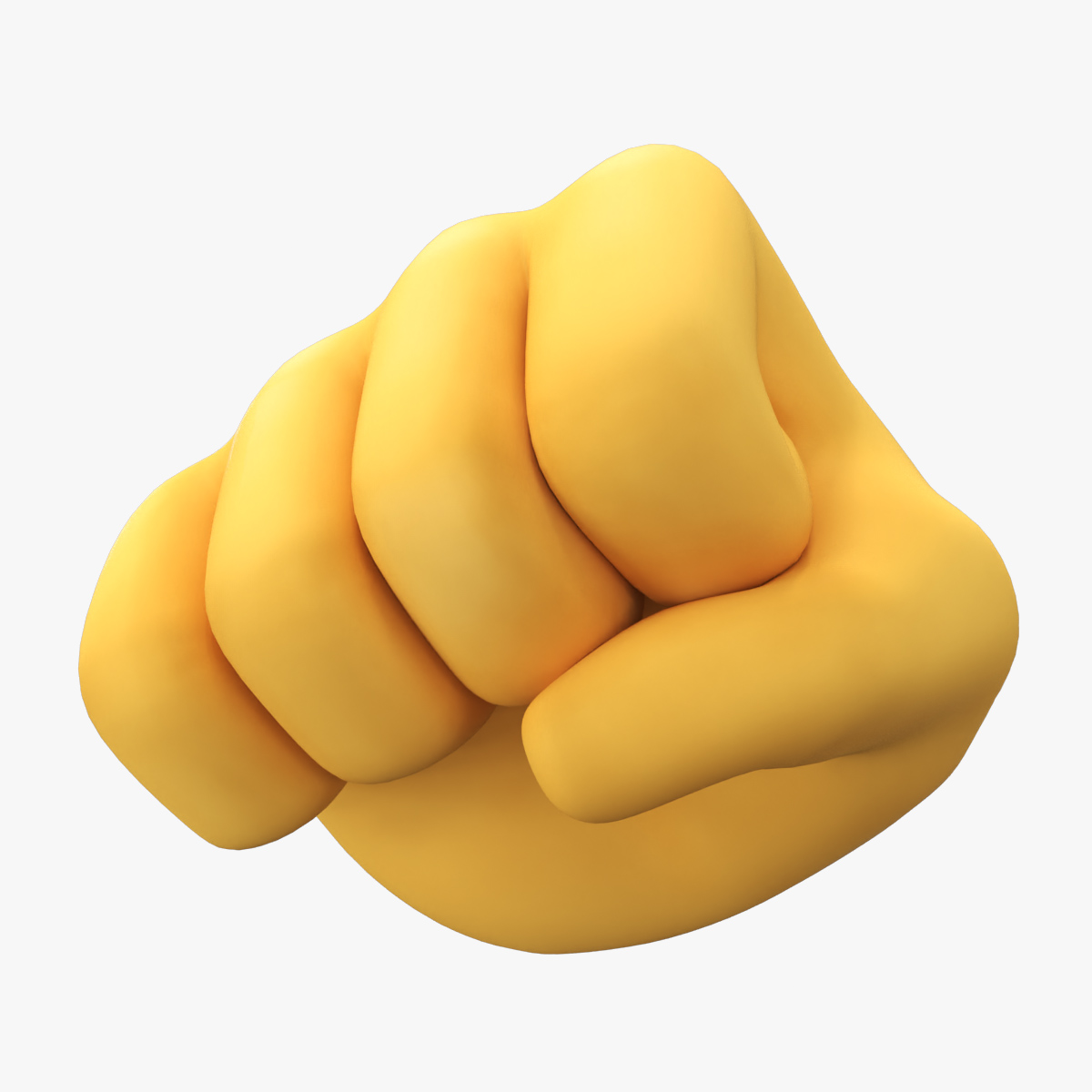 Approaching Fist Emoji 3D model preview