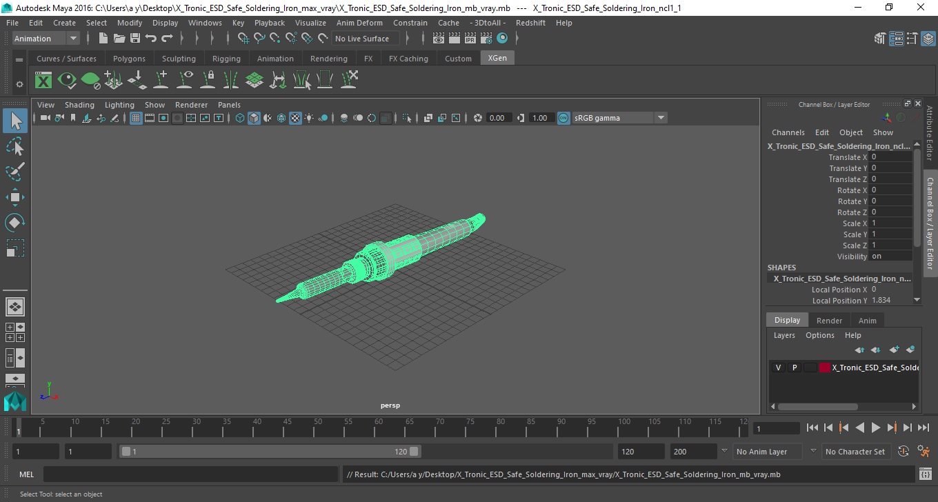 X Tronic ESD Safe Soldering Iron 3D