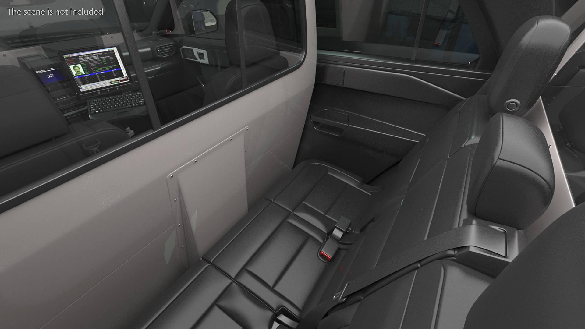 Ford Police Interceptor Utility Hybrid AWD Rigged 3D model
