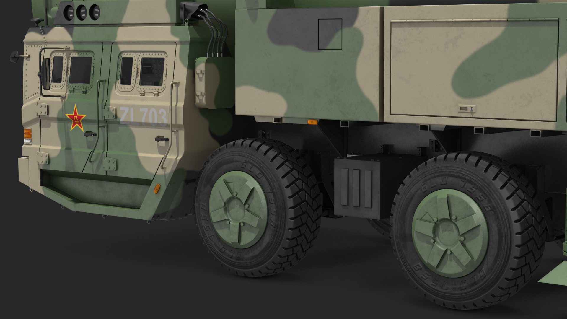 3D Dongfeng-41 ICBM Launch Vehicle