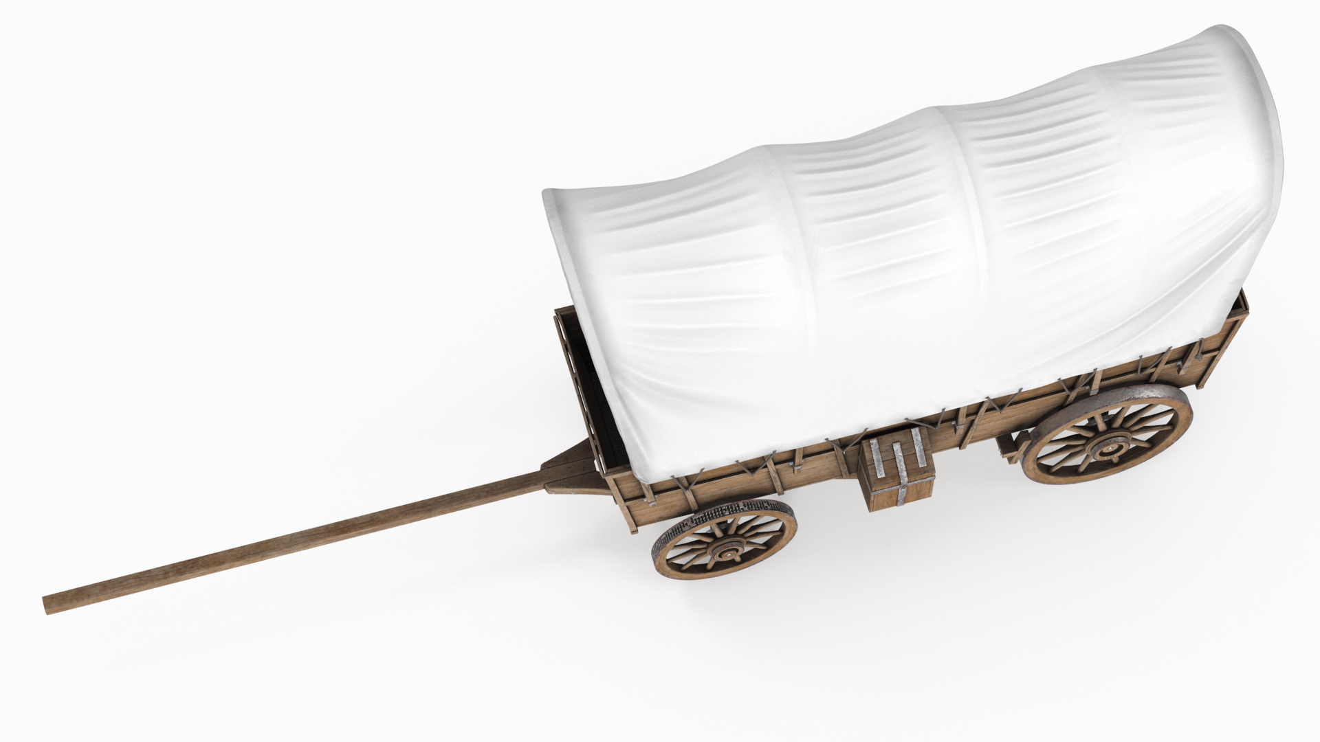 3D Covered Wagon model