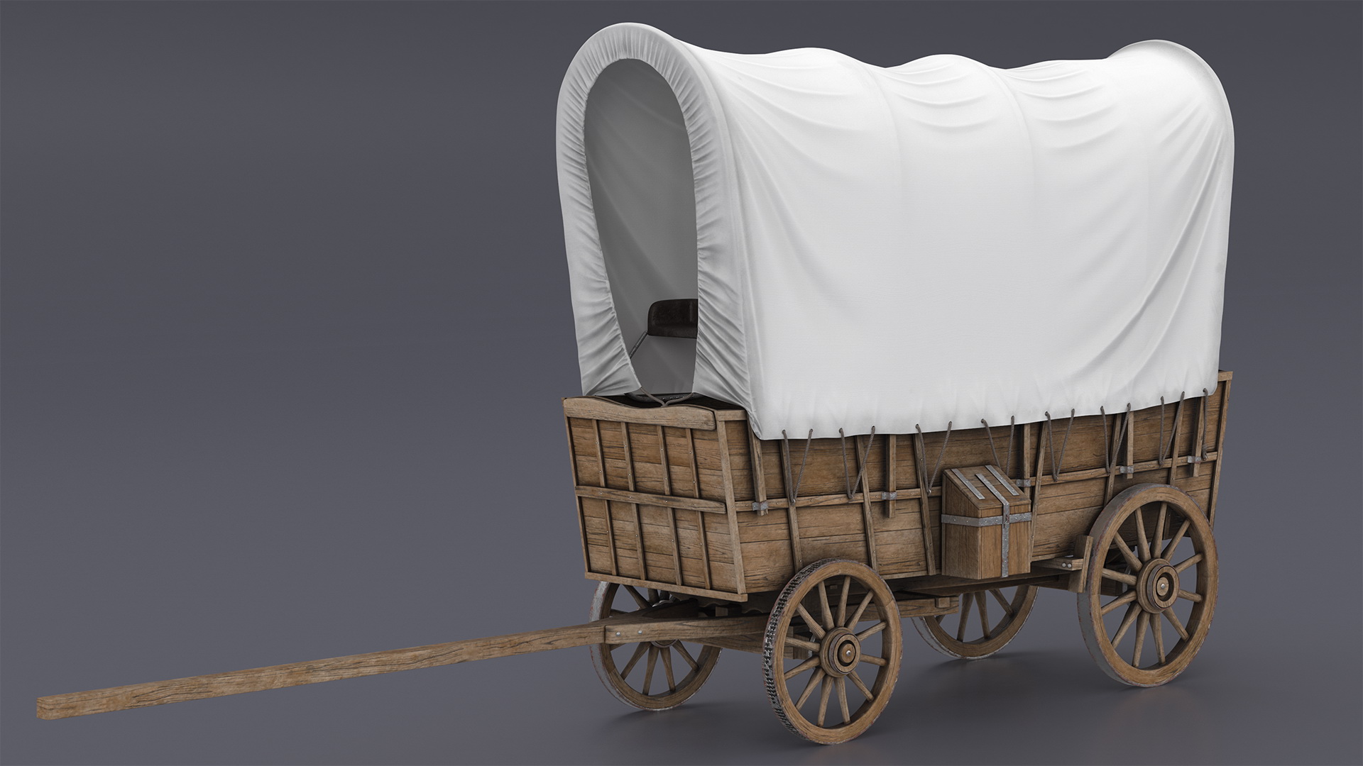 3D Covered Wagon model
