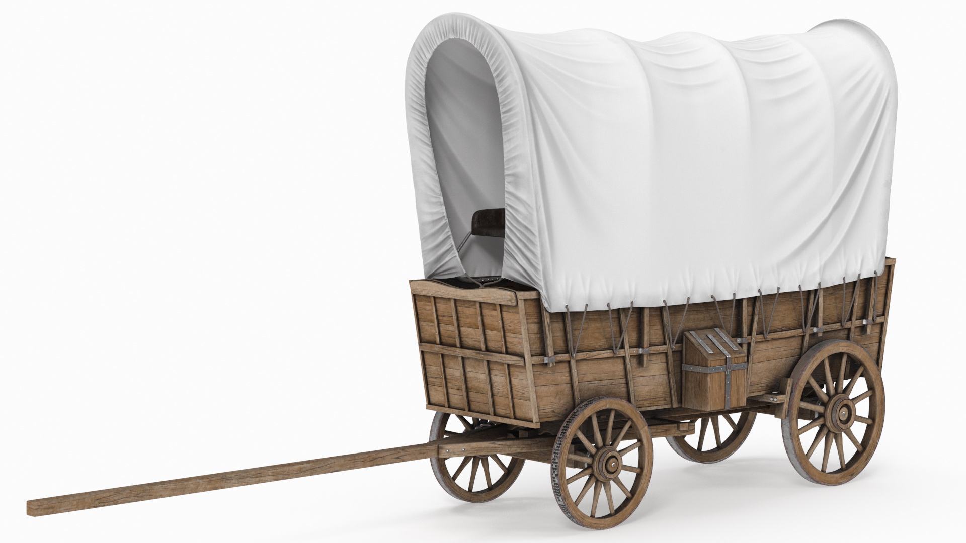 3D Covered Wagon model