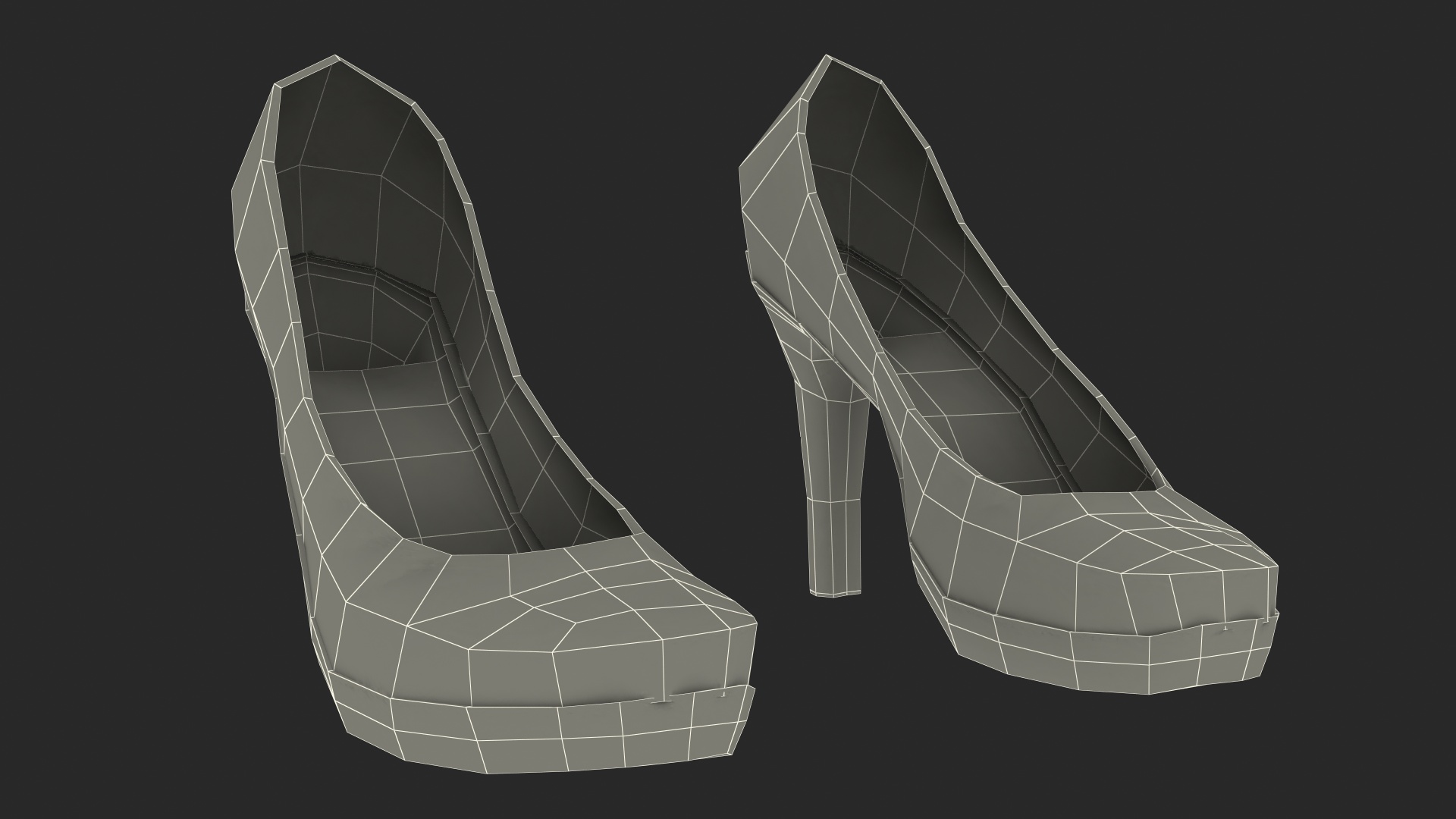 3D model Girl Office Clothes with Shoes