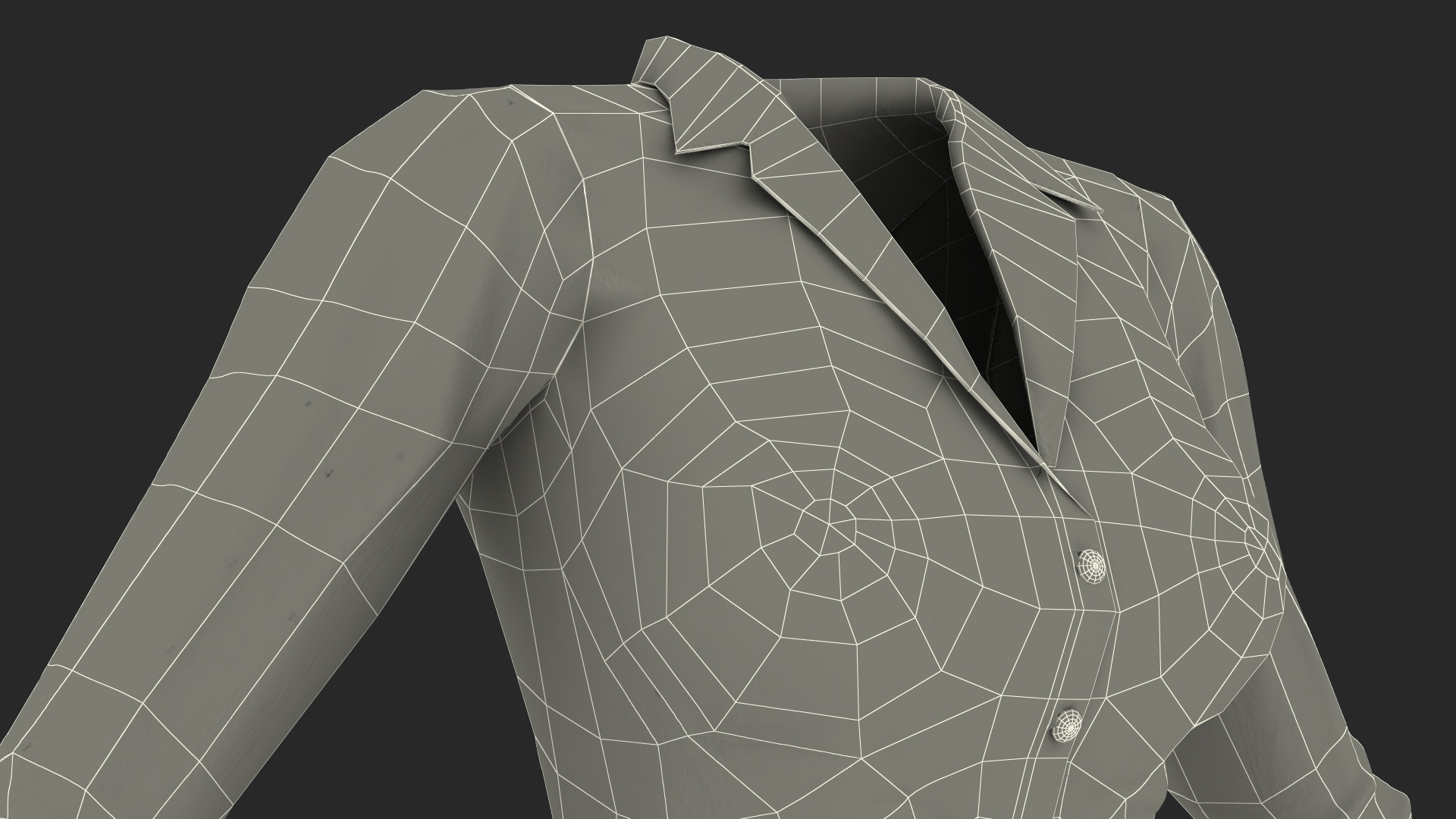 3D model Girl Office Clothes with Shoes