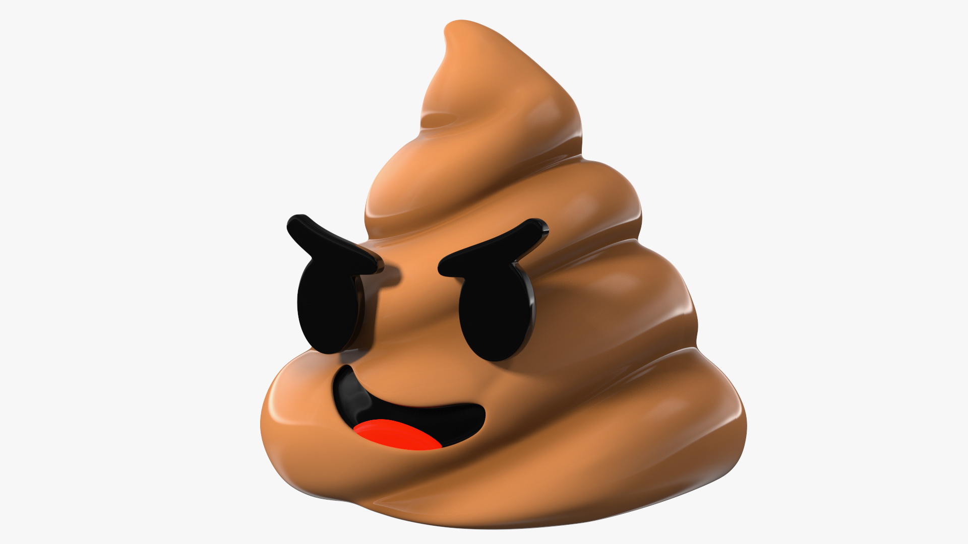 Smirk Poop Emoji Smile 3D