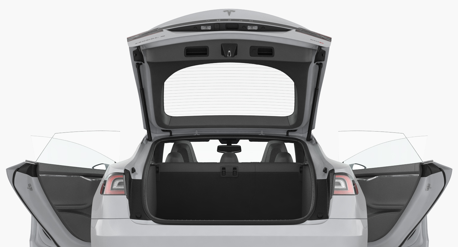 3D model Tesla Model S 100D 2015 Rigged