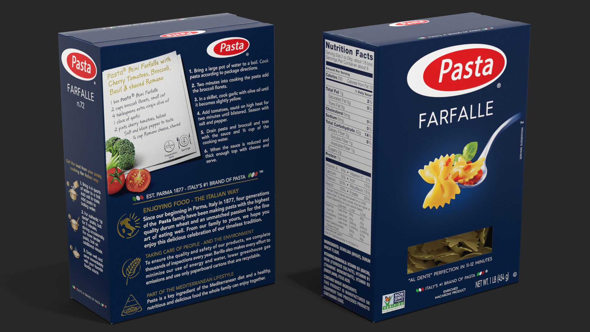 Box Farfalle 3D