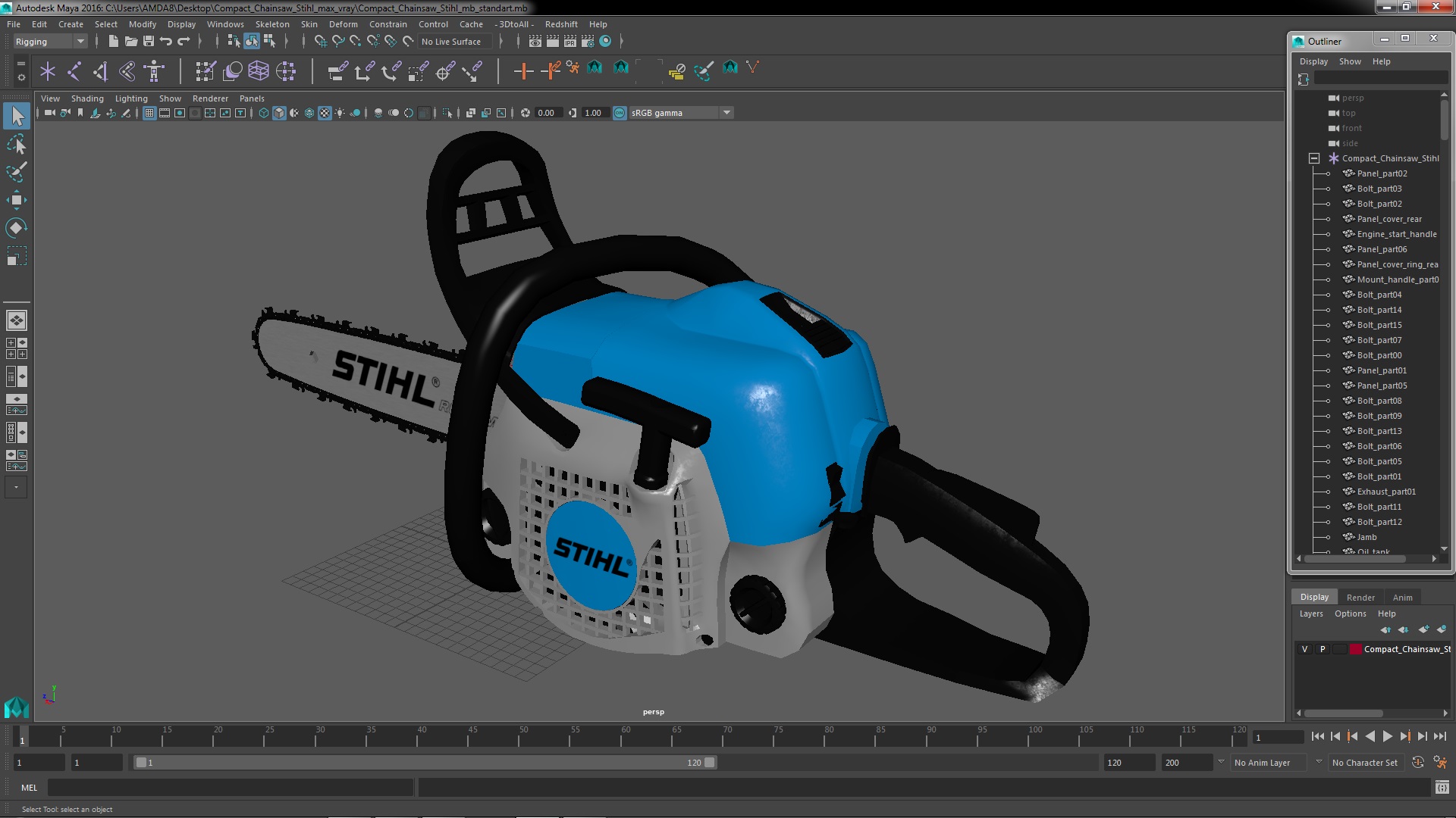 Compact Chainsaw Stihl 3D
