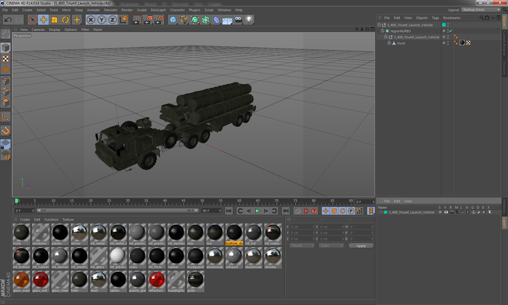S 400 Triumf Launch Vehicle 3D