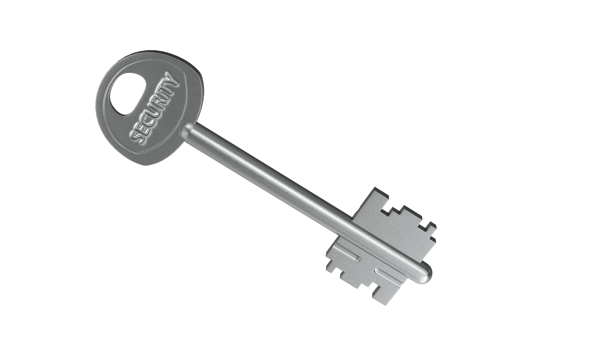 3D Door Lock Key model