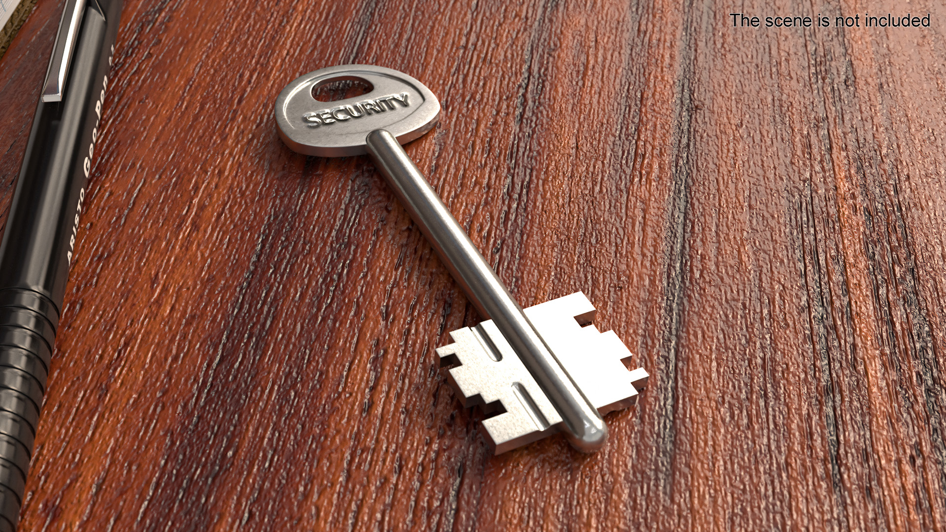 3D Door Lock Key model