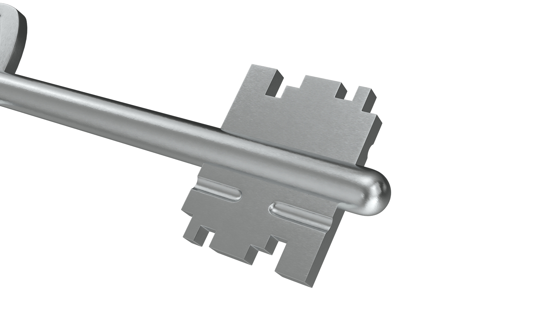 3D Door Lock Key model