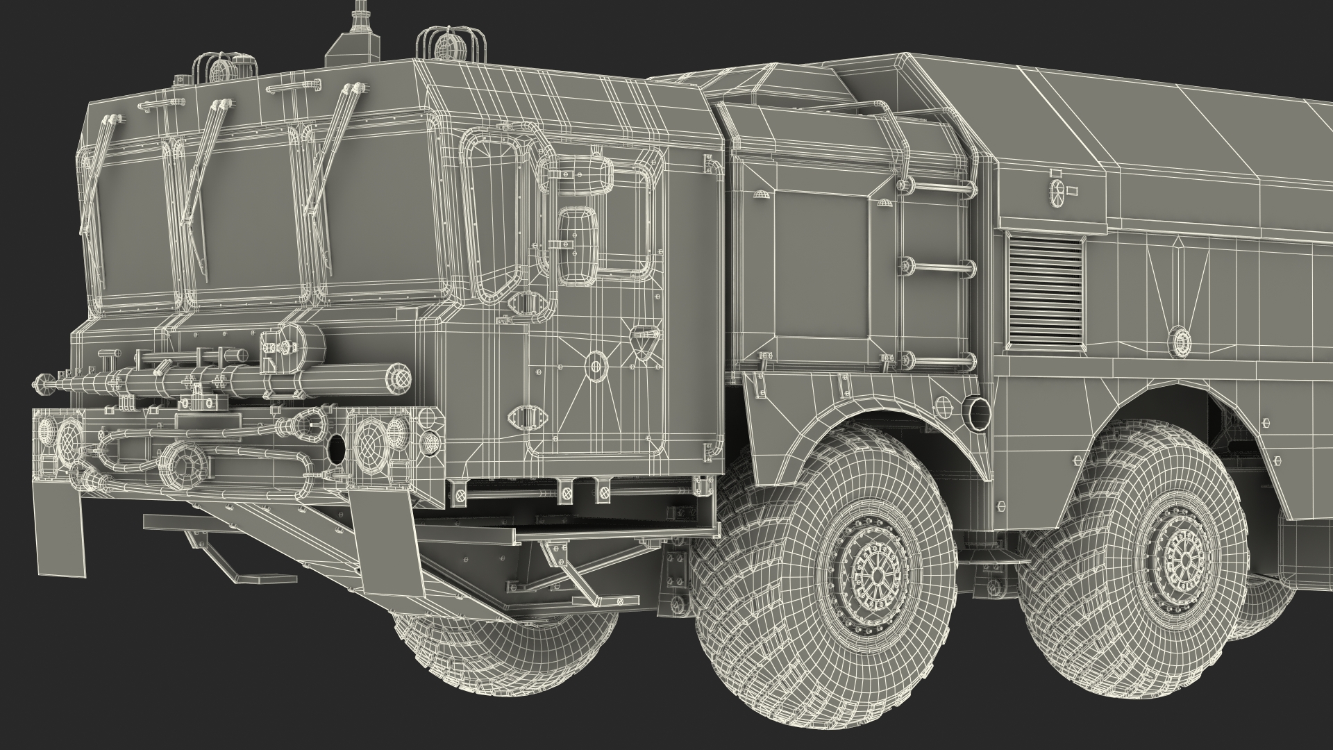 3D 300P Bastion-P Mobile Defence Missile System Rigged