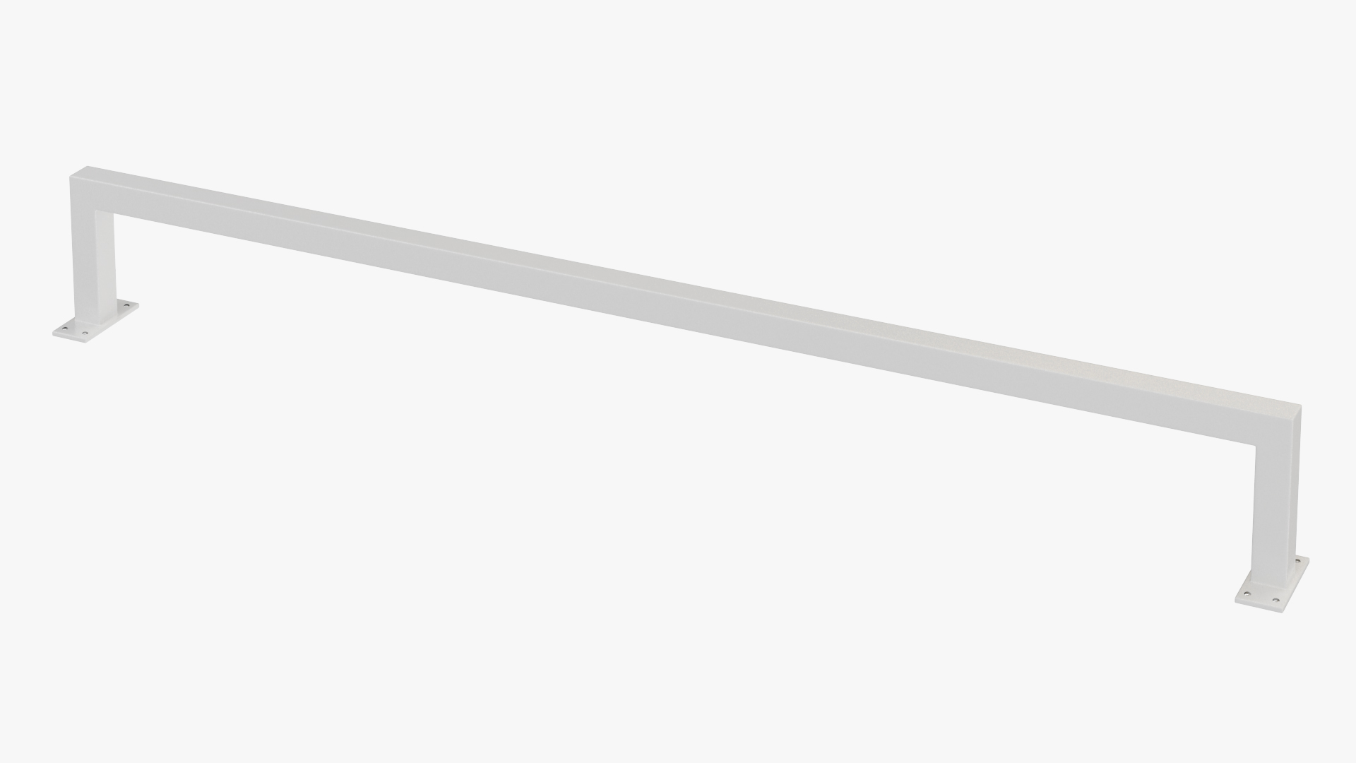 3D model Wall Mounted Cloth Rack White Color