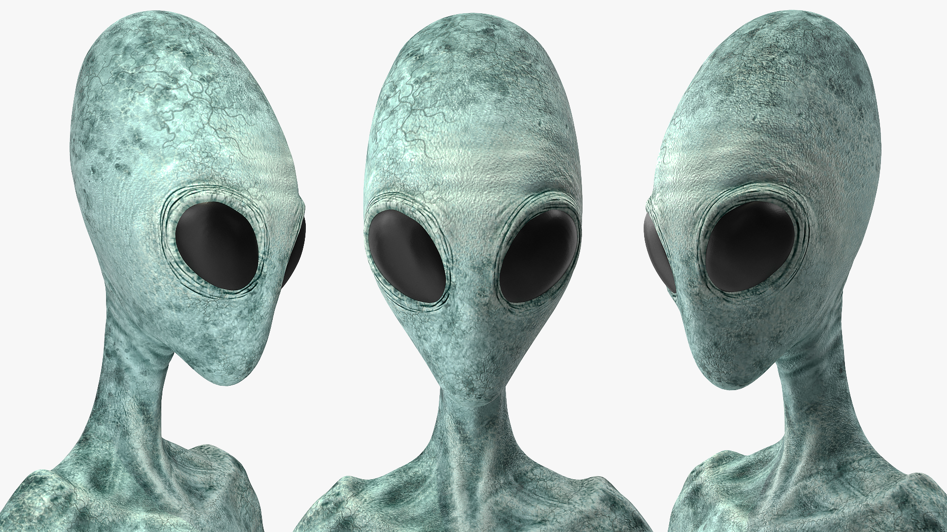 Extraterrestrial Alien T Pose 3D model