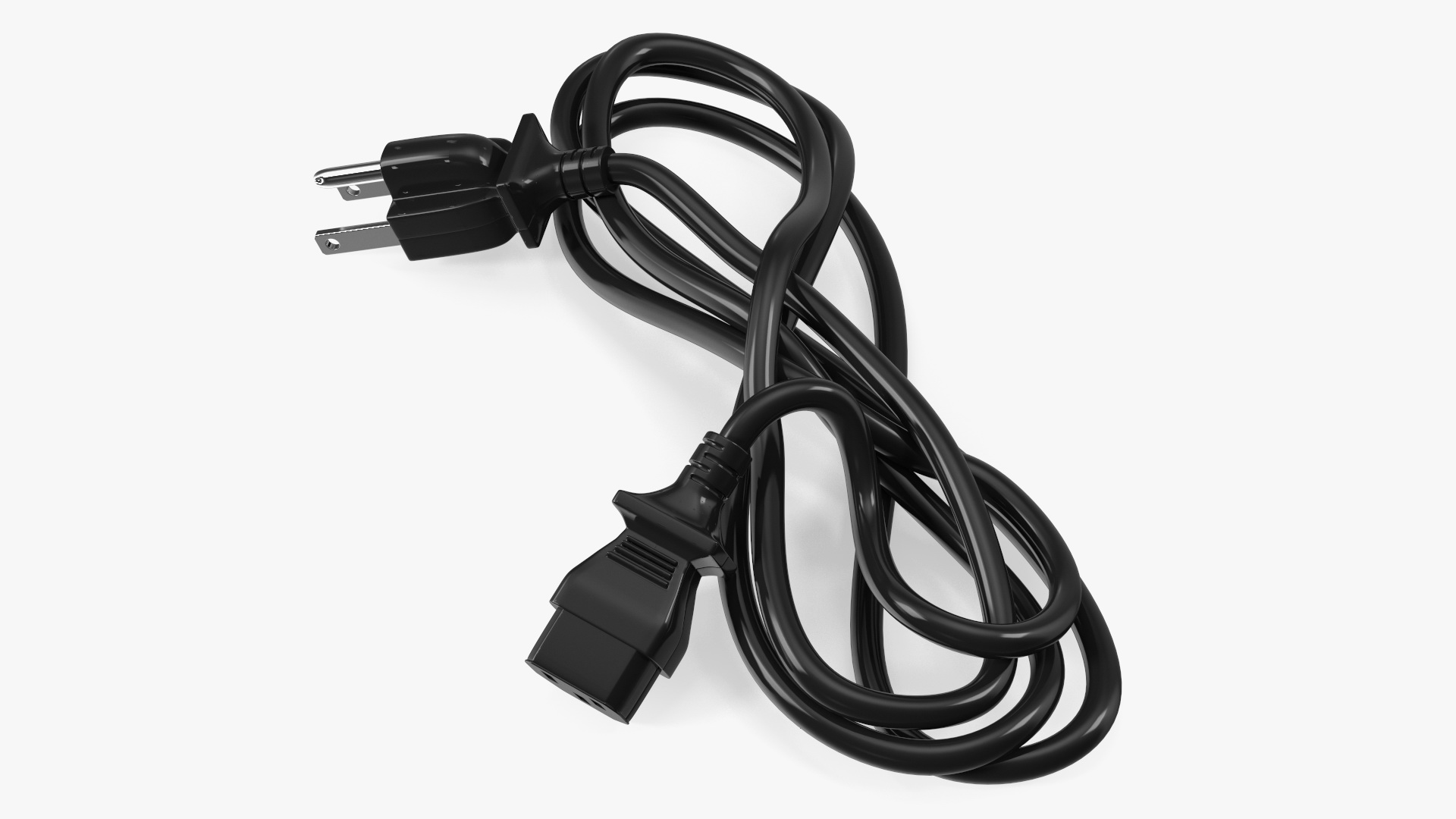 3D Power Cord with Electrical Plug