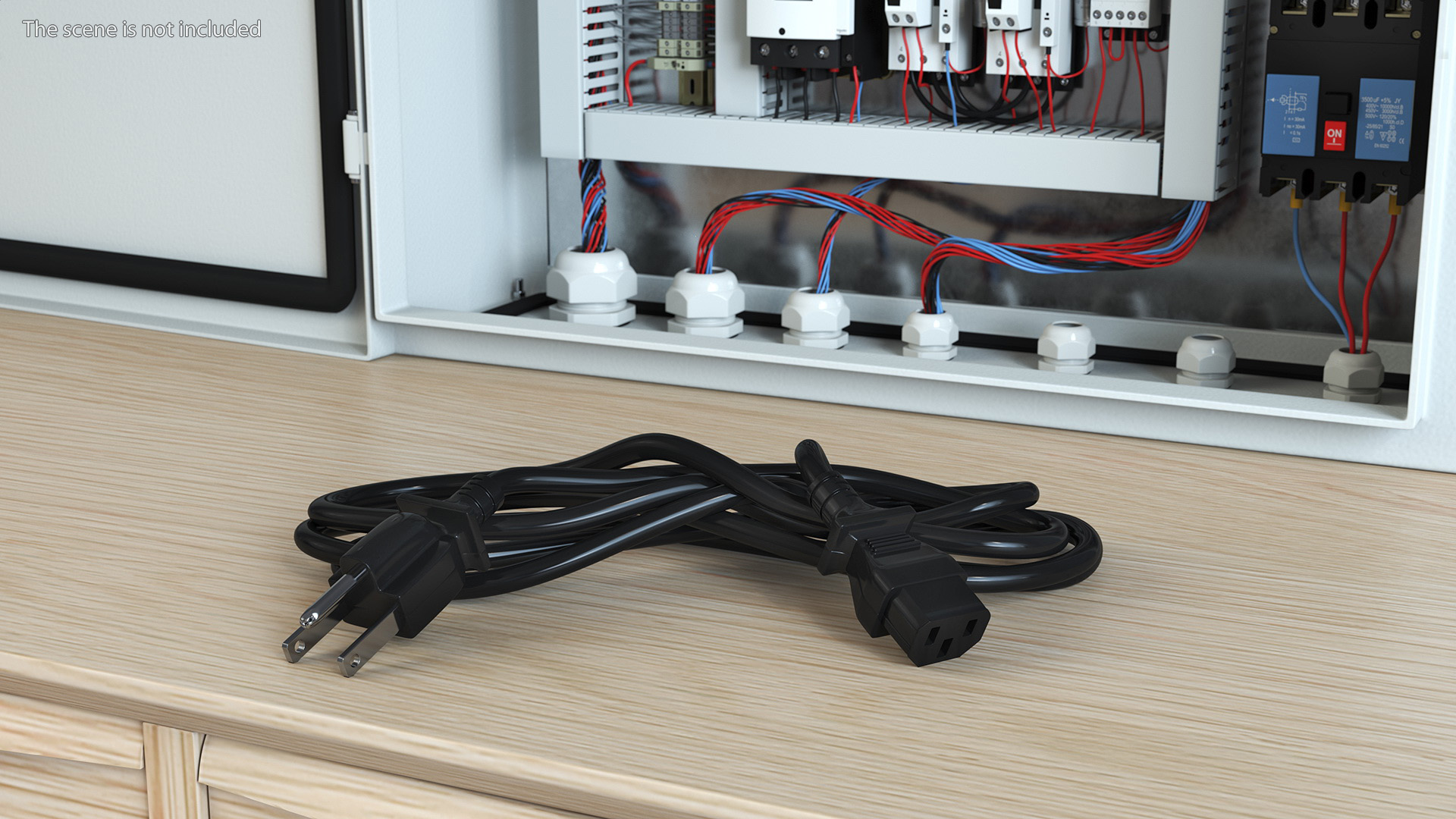 3D Power Cord with Electrical Plug